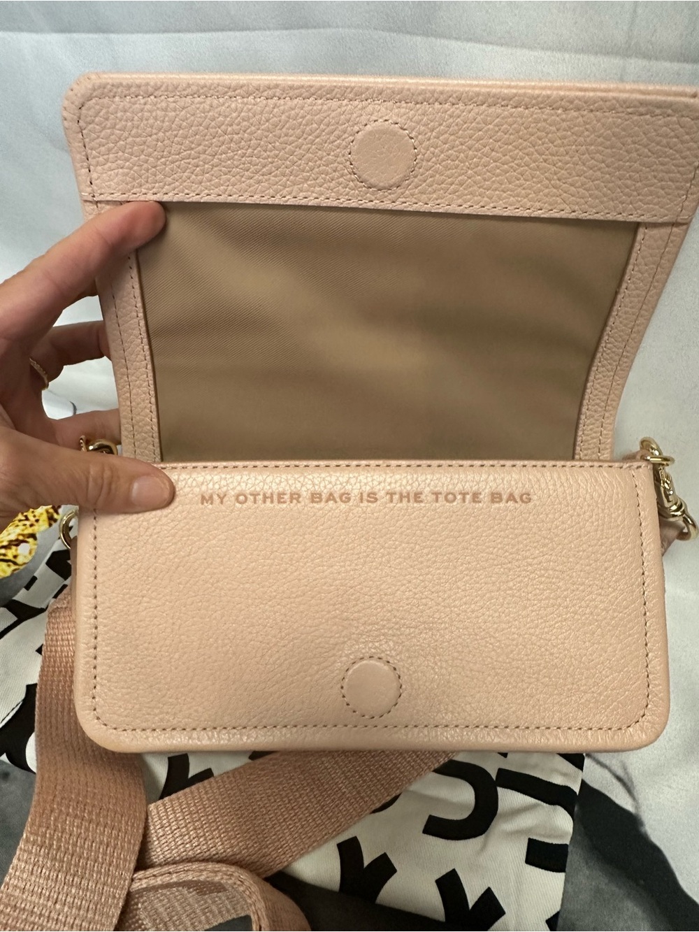 Marc Jacobs The Mini Bag Blush Pink Leather Crossbody - Picture 4 of 4